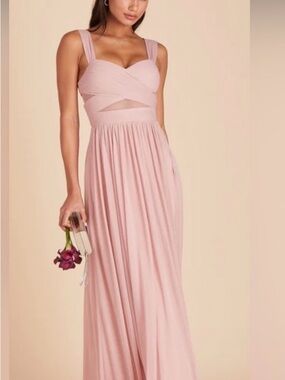 Birdy Grey Pale Blush Cutout Dress